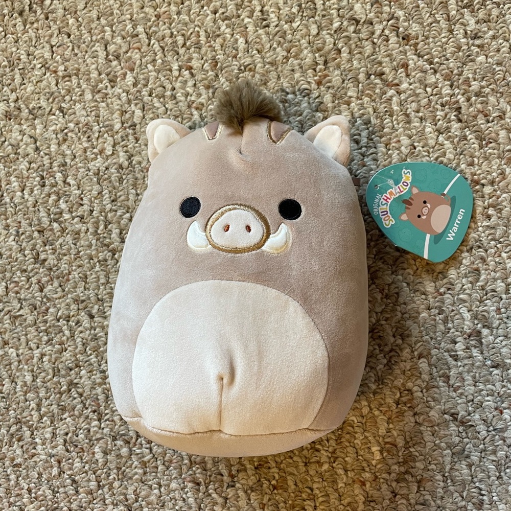 7.5” Warren the Warthog Squishmallow NWT